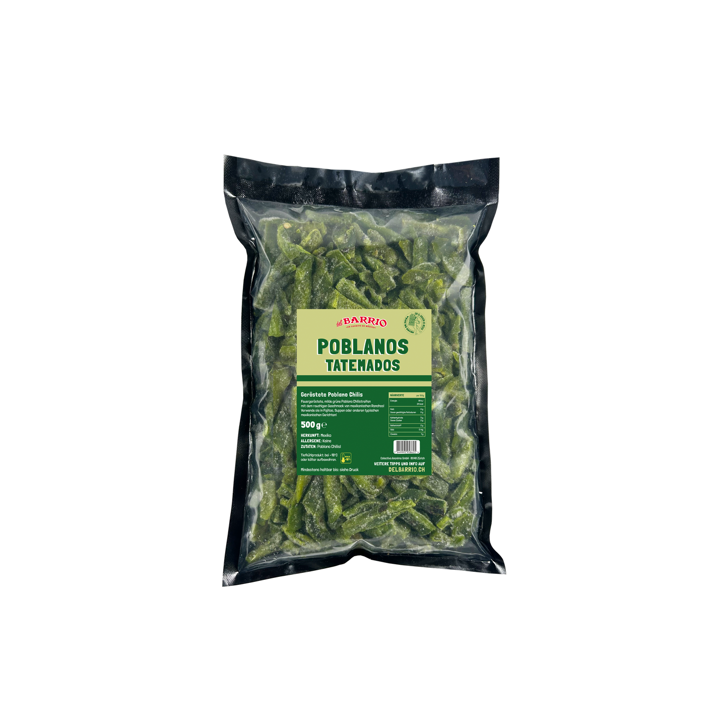 Roasted Poblano Chile Strips (Rajas)