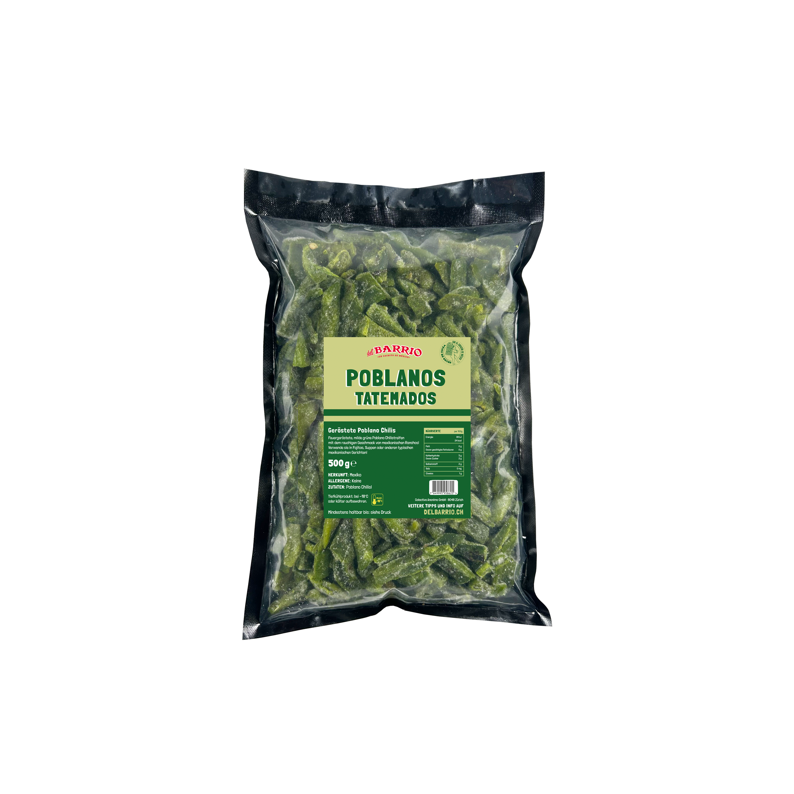 Roasted Poblano Chile Strips (Rajas)