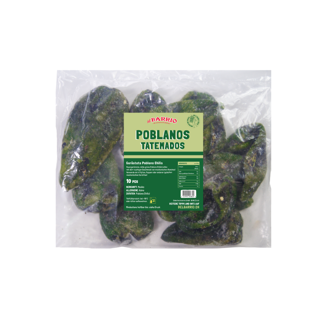 Fire-Roasted Poblanos Tatemados (Frozen)